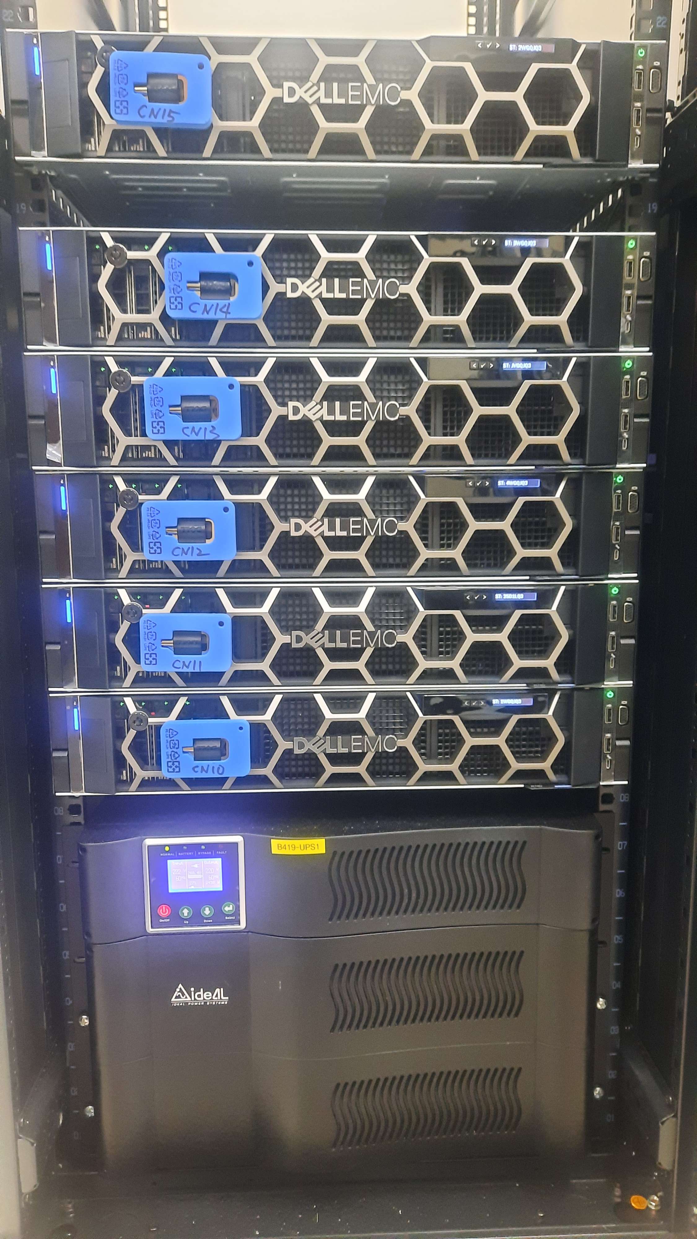 Supercomputer Cluster Interior